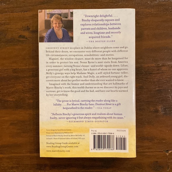 NWT New York Times Bestseller Chestnut Street a Novel by Maeve Binchy - Picture 2 of 2